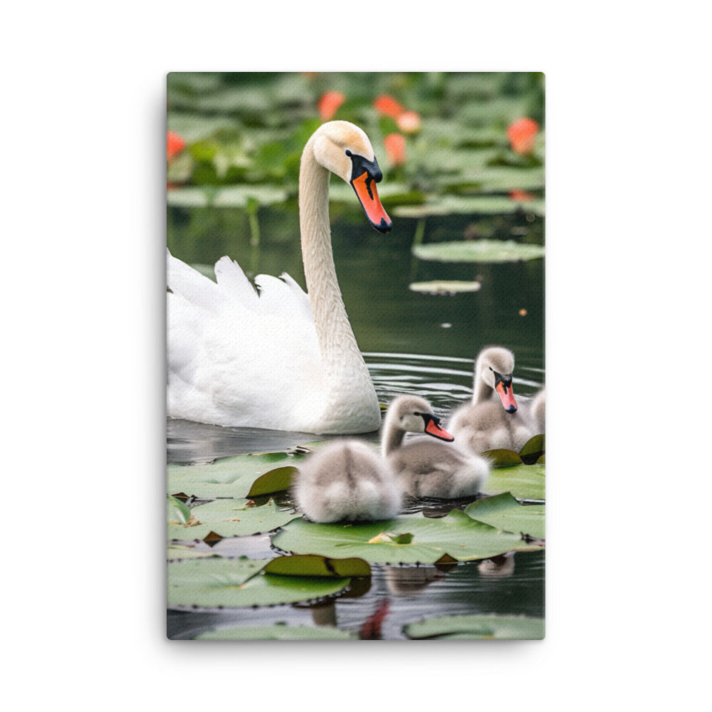 Swan Canvas - PosterfyAI.com