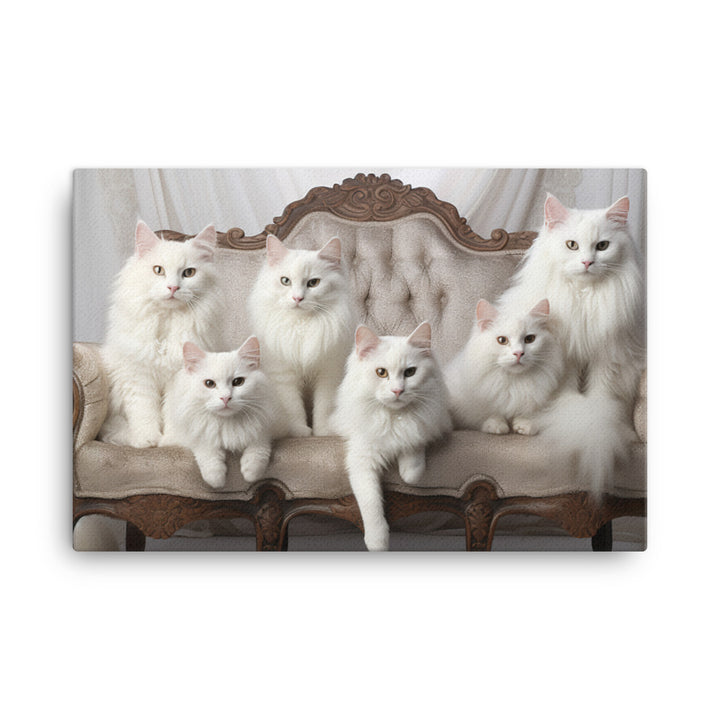 Turkish Angora Canvas - PosterfyAI.com
