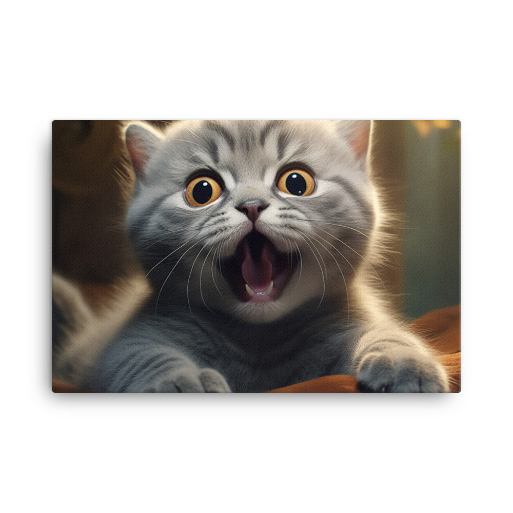 Scottish Fold Canvas - PosterfyAI.com