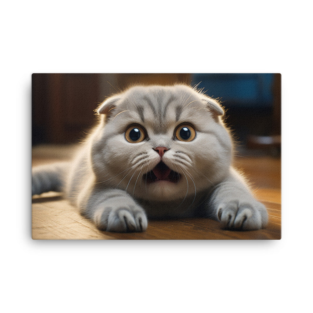 Scottish Fold Canvas - PosterfyAI.com