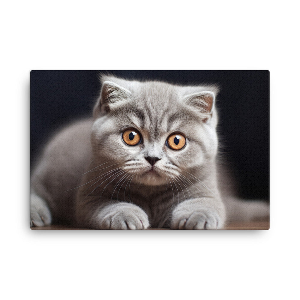 Scottish Fold Canvas - PosterfyAI.com