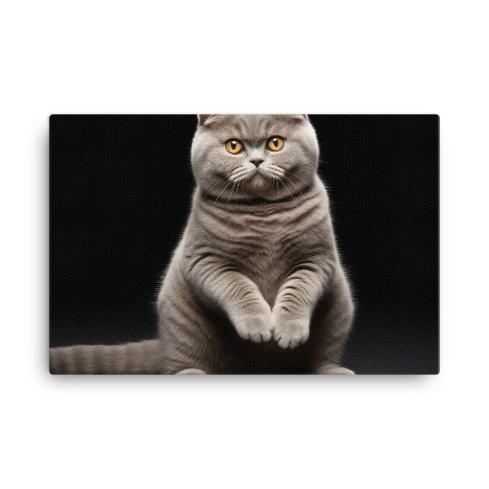 Scottish Fold Canvas - PosterfyAI.com