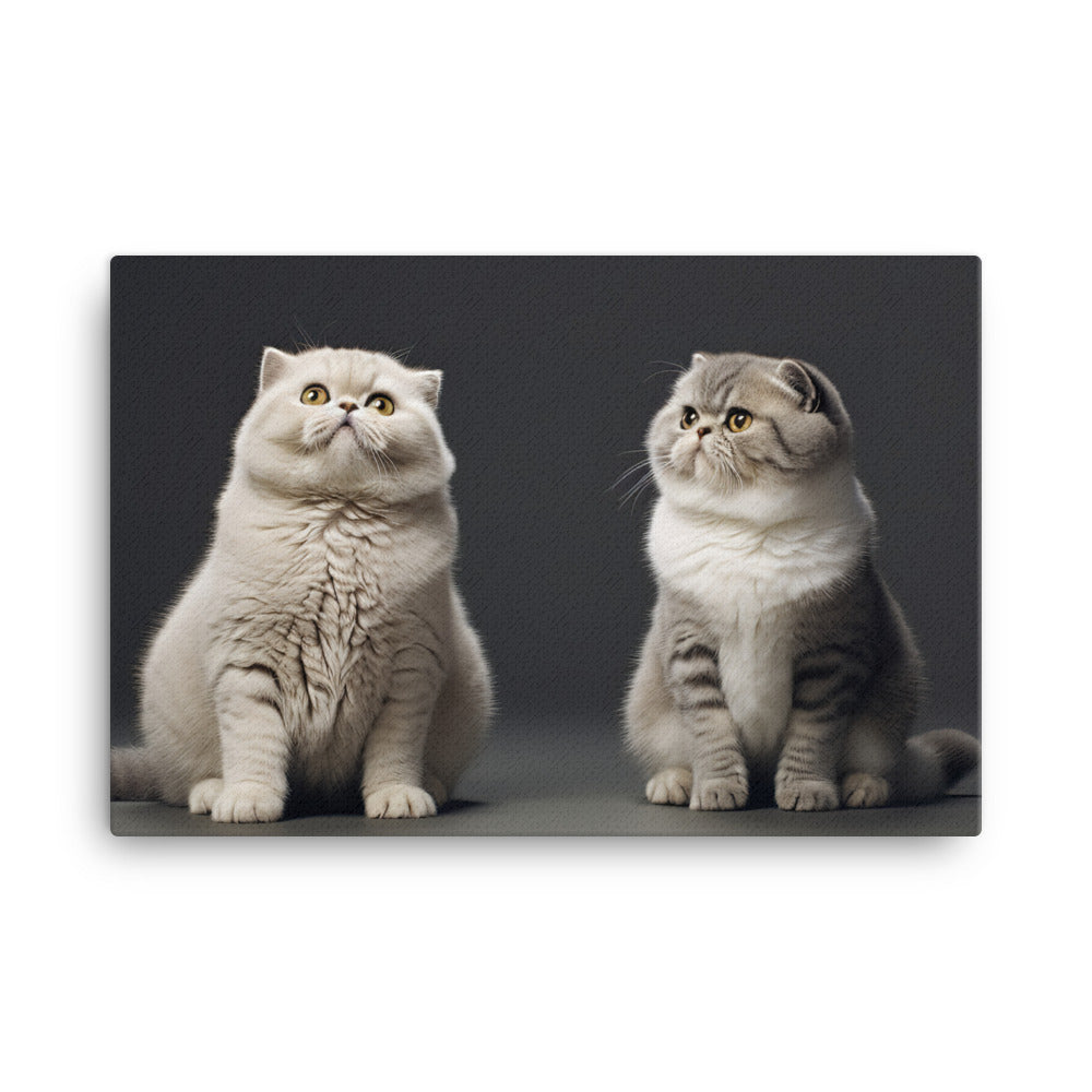 Scottish Fold Canvas - PosterfyAI.com