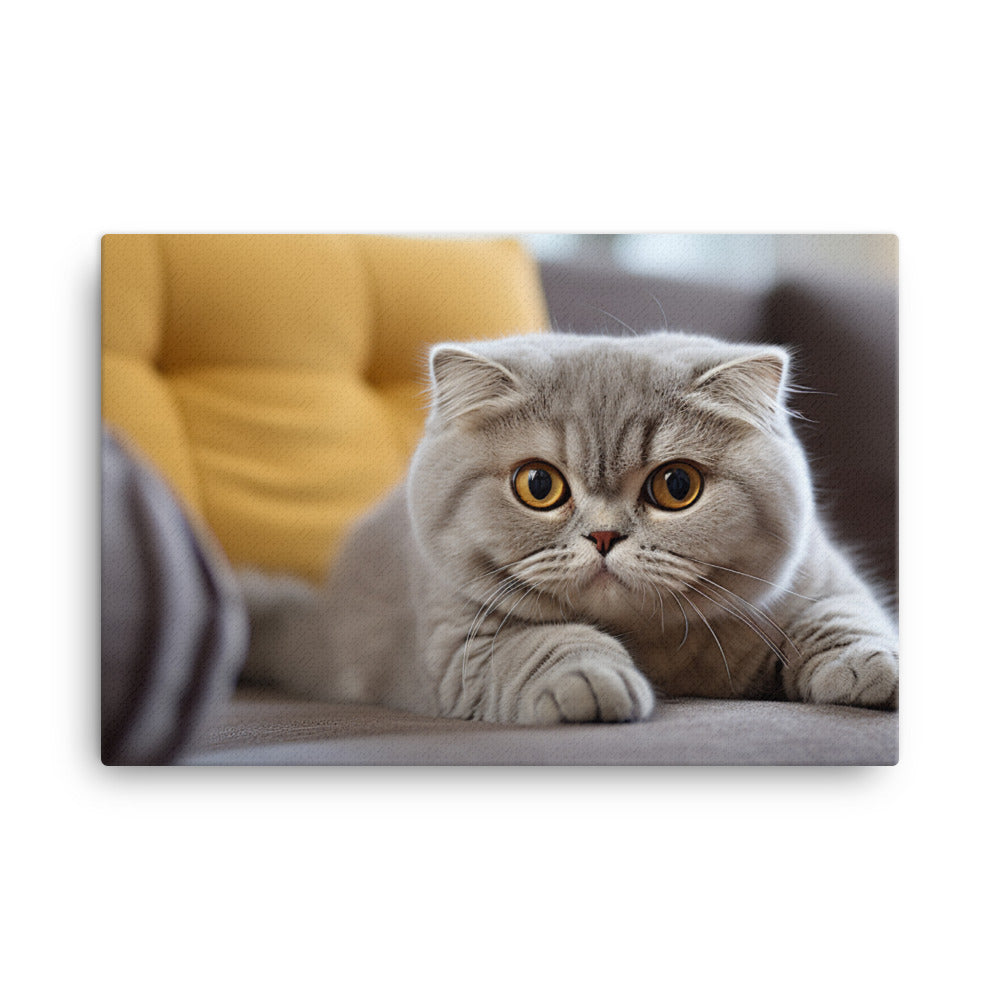 Scottish Fold Canvas - PosterfyAI.com