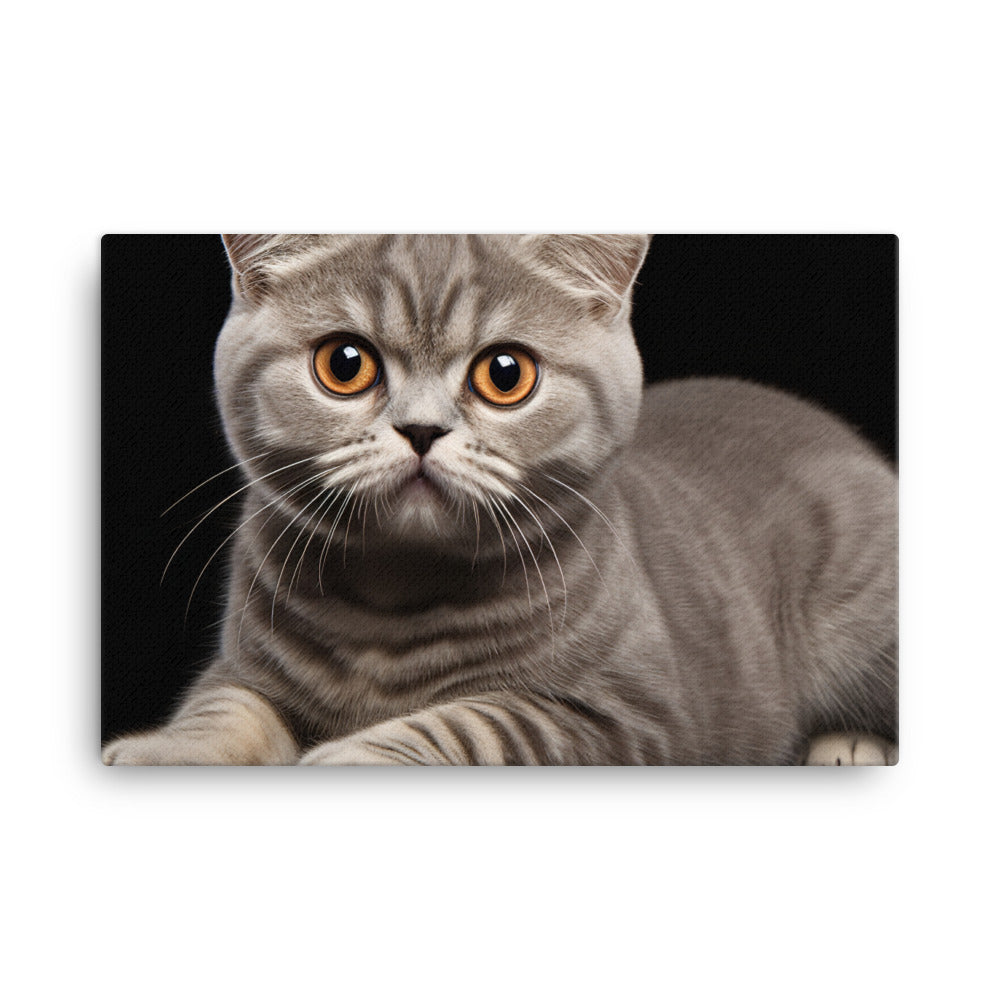 Scottish Fold Canvas - PosterfyAI.com