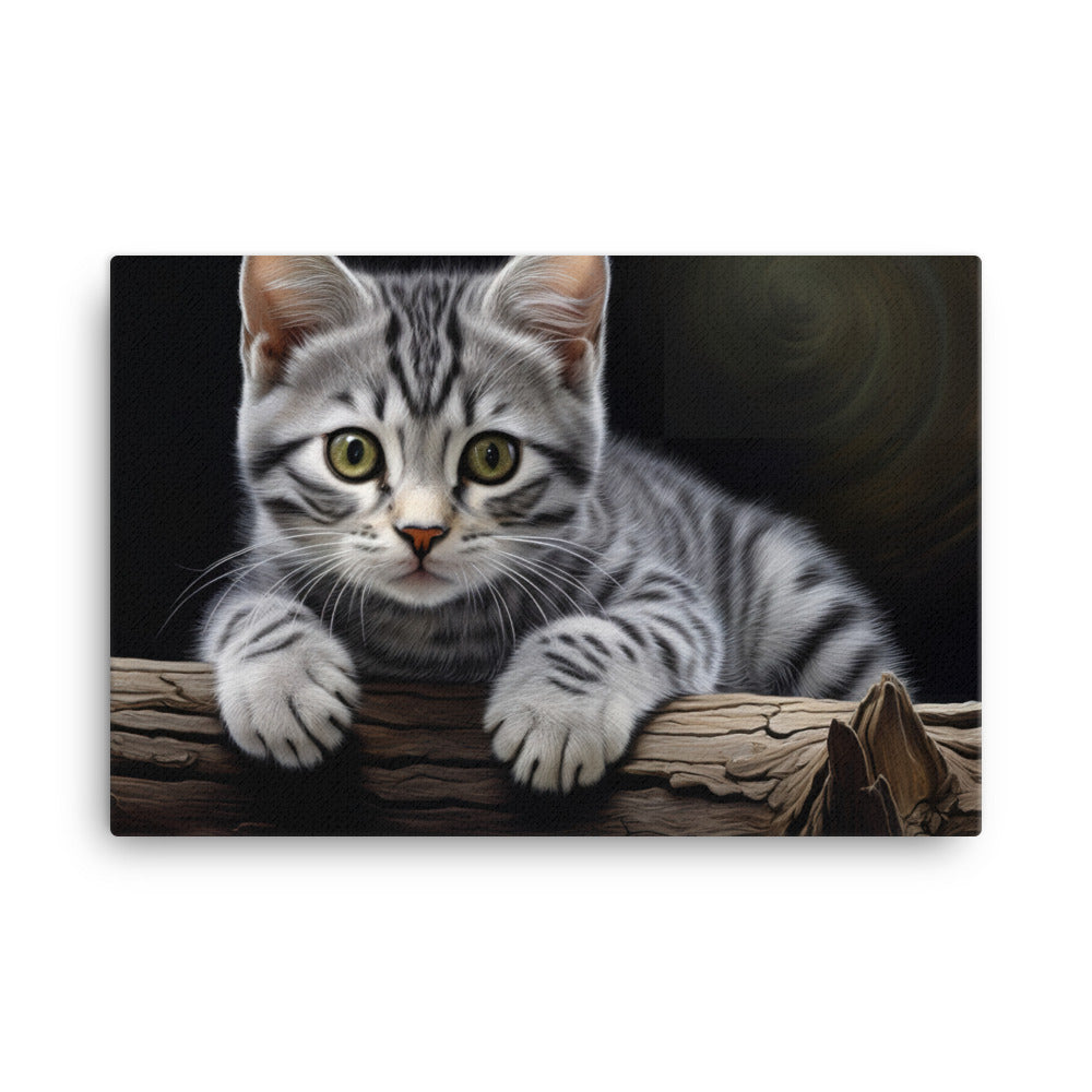 American Shorthair Canvas - PosterfyAI.com