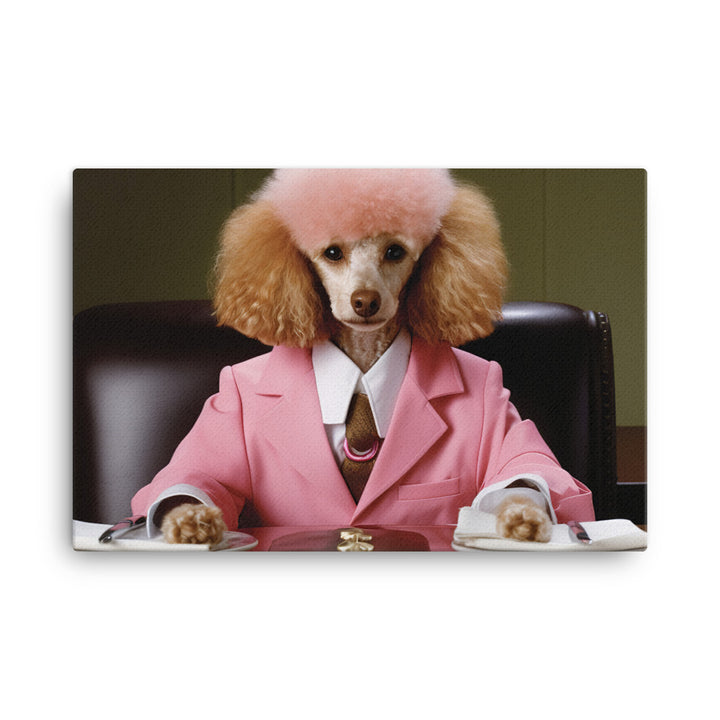 Poodle Sales Consultant Canvas - PosterfyAI.com
