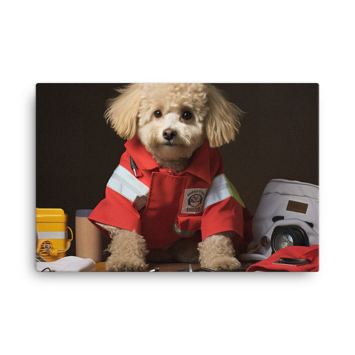 Poodle Paramedic Canvas - PosterfyAI.com