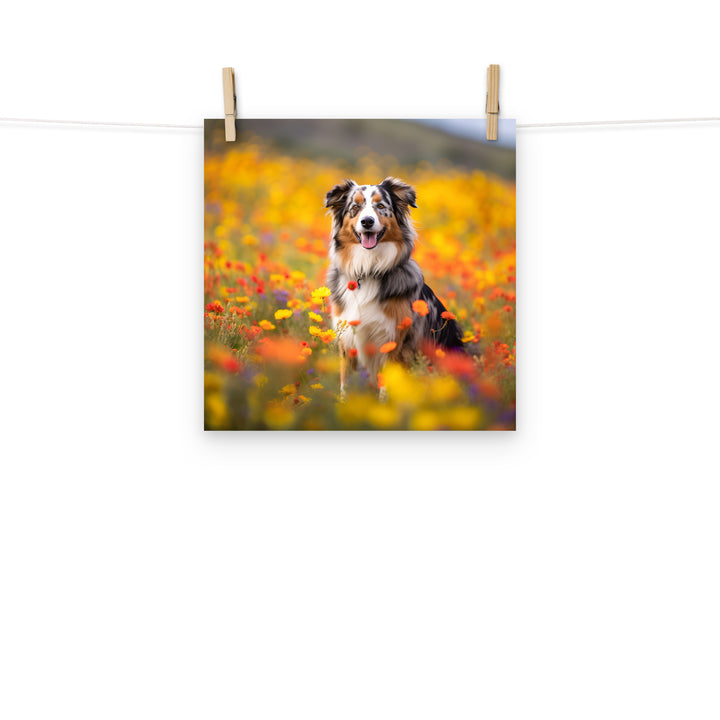 Australian Shepherd Photo paper poster - PosterfyAI.com