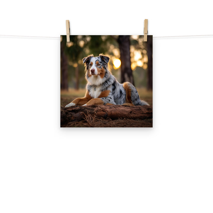 Australian Shepherd Photo paper poster - PosterfyAI.com
