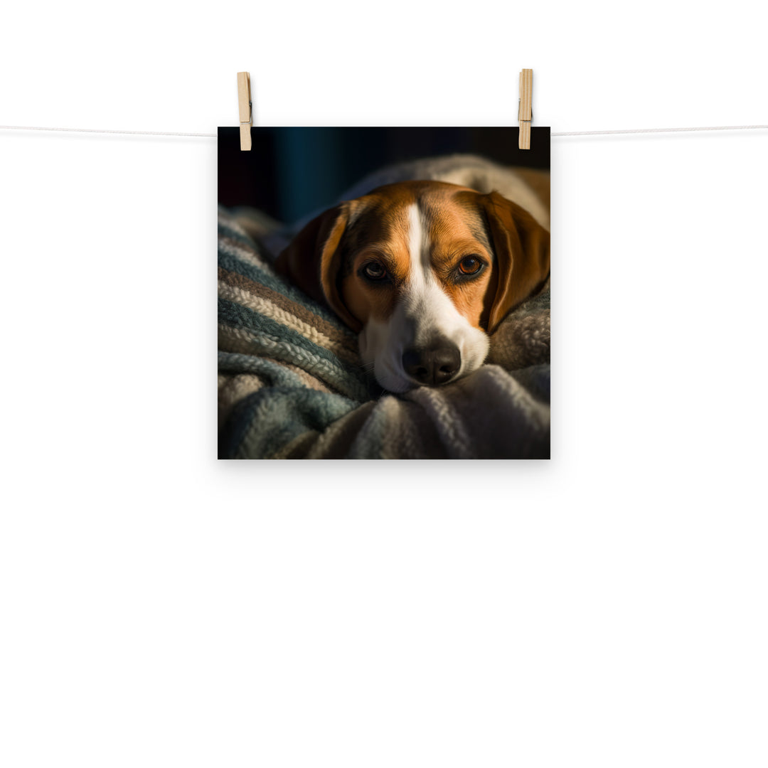 Beagle Photo paper poster - PosterfyAI.com