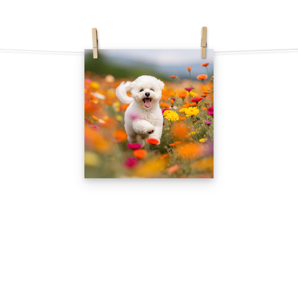 Bichon Frise Photo paper poster - PosterfyAI.com