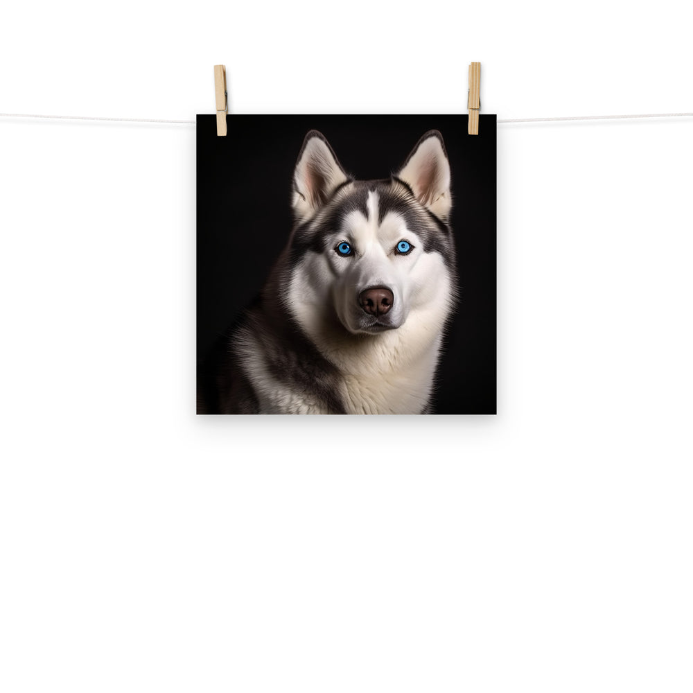 Siberian Husky Photo paper poster - PosterfyAI.com