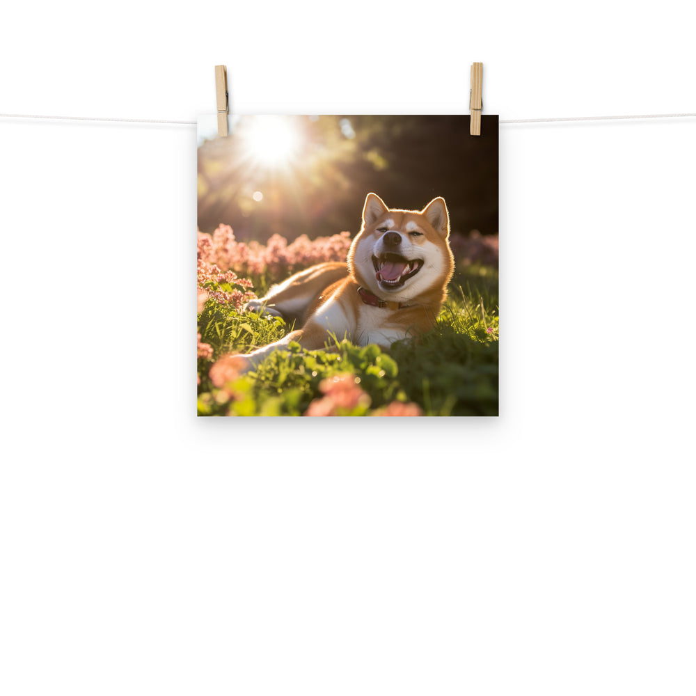 Shiba Inu Photo paper poster - PosterfyAI.com