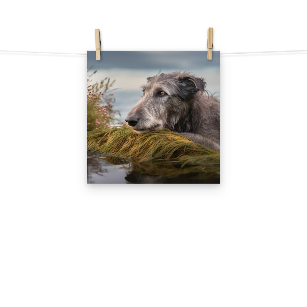 Scottish Deerhound Photo paper poster - PosterfyAI.com