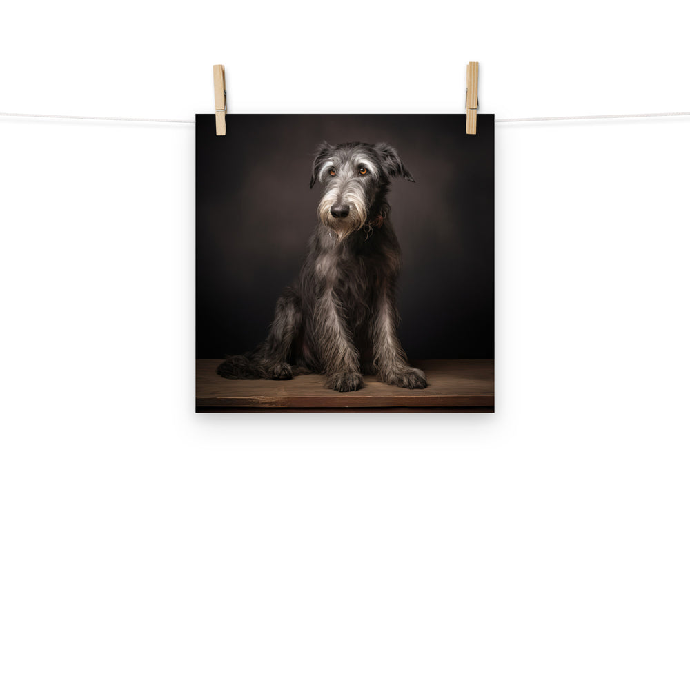 Scottish Deerhound Photo paper poster - PosterfyAI.com