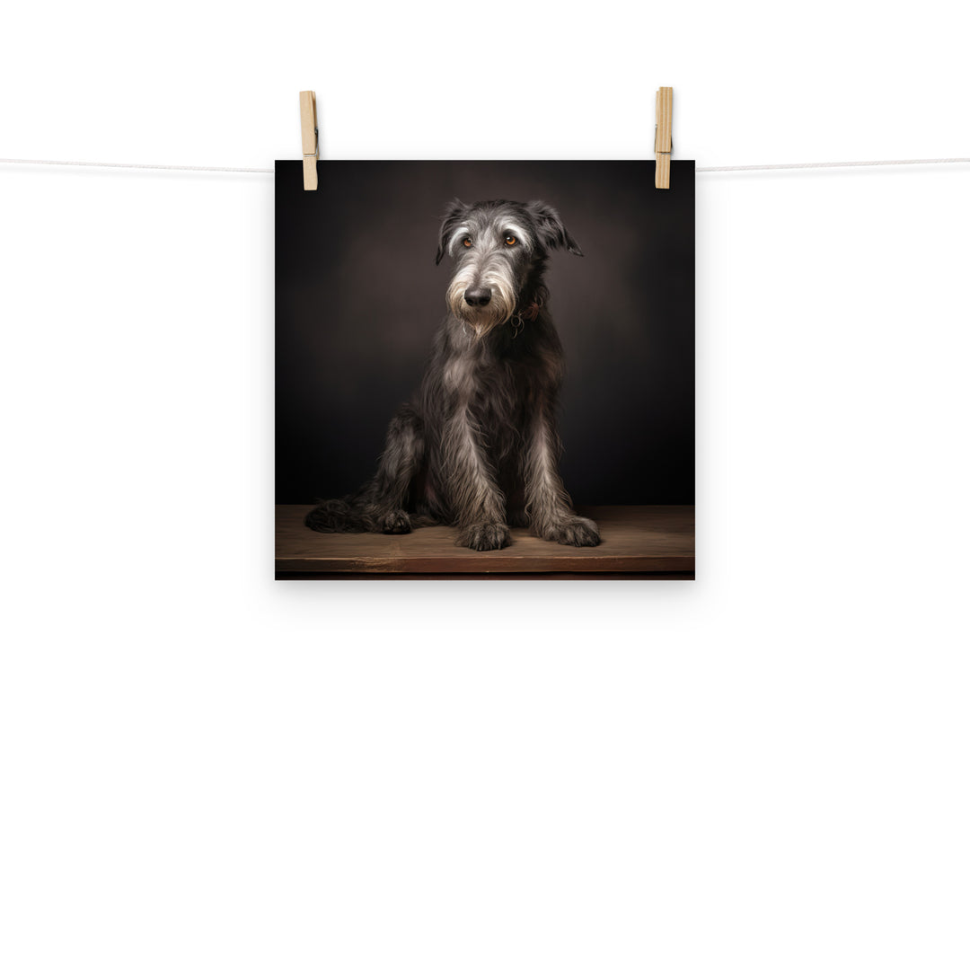 Scottish Deerhound Photo paper poster - PosterfyAI.com