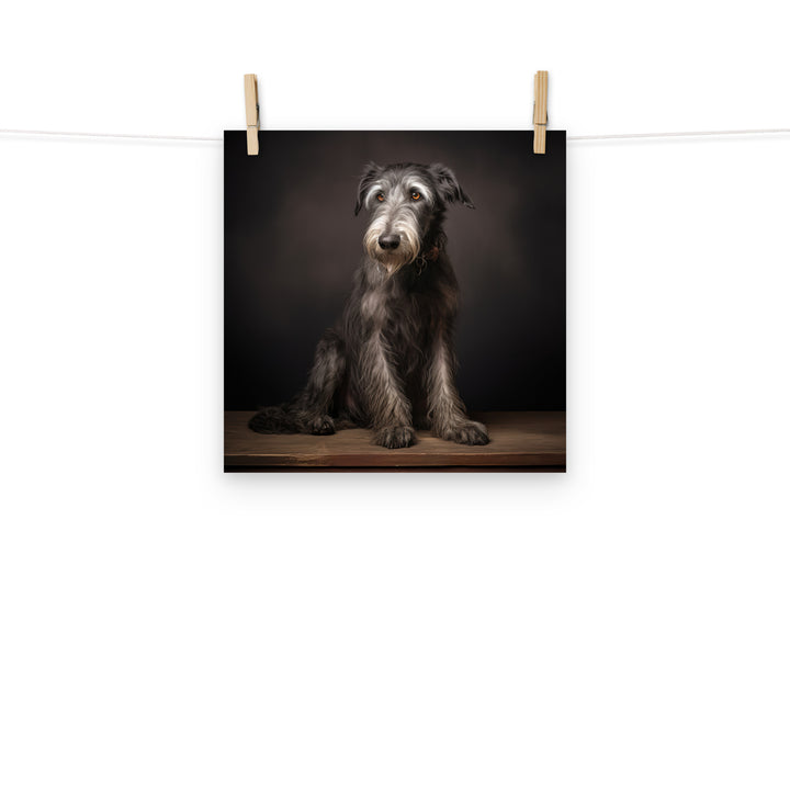 Scottish Deerhound Photo paper poster - PosterfyAI.com