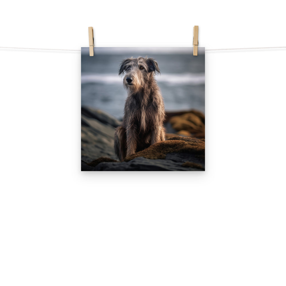 Scottish Deerhound Photo paper poster - PosterfyAI.com