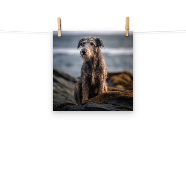 Scottish Deerhound Photo paper poster - PosterfyAI.com