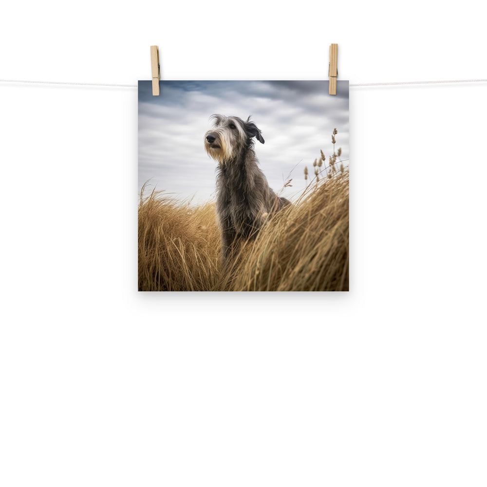Scottish Deerhound Photo paper poster - PosterfyAI.com