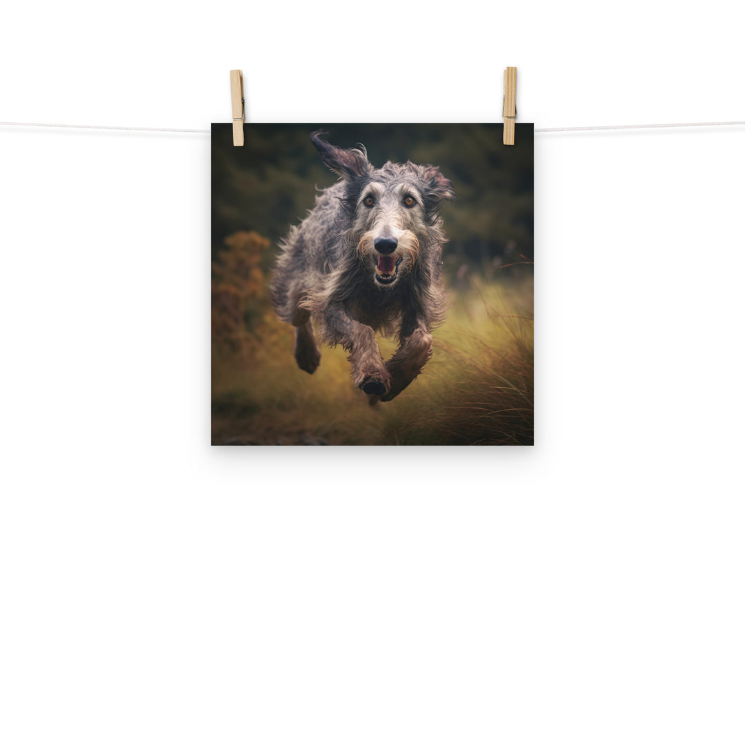 Scottish Deerhound Photo paper poster - PosterfyAI.com