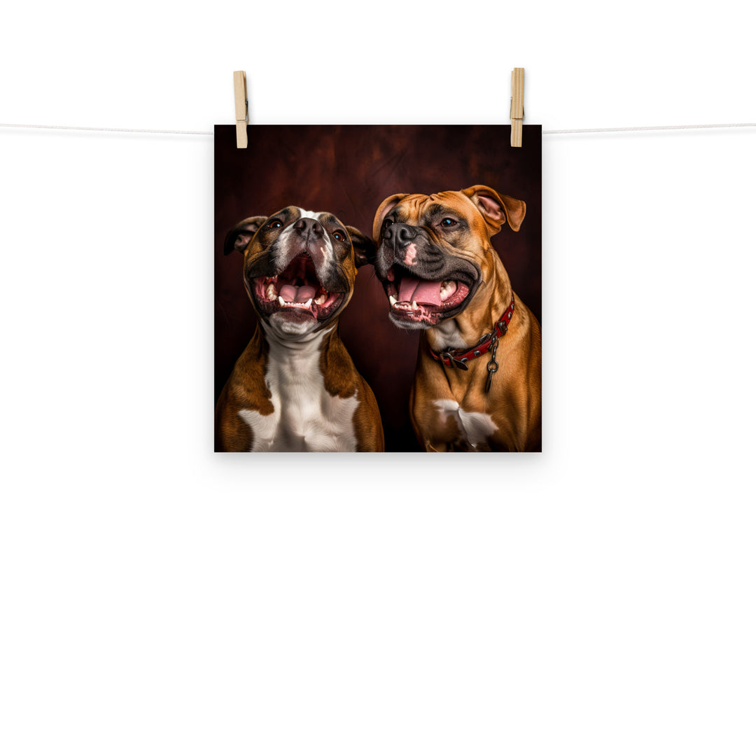Boxer Photo paper poster - PosterfyAI.com