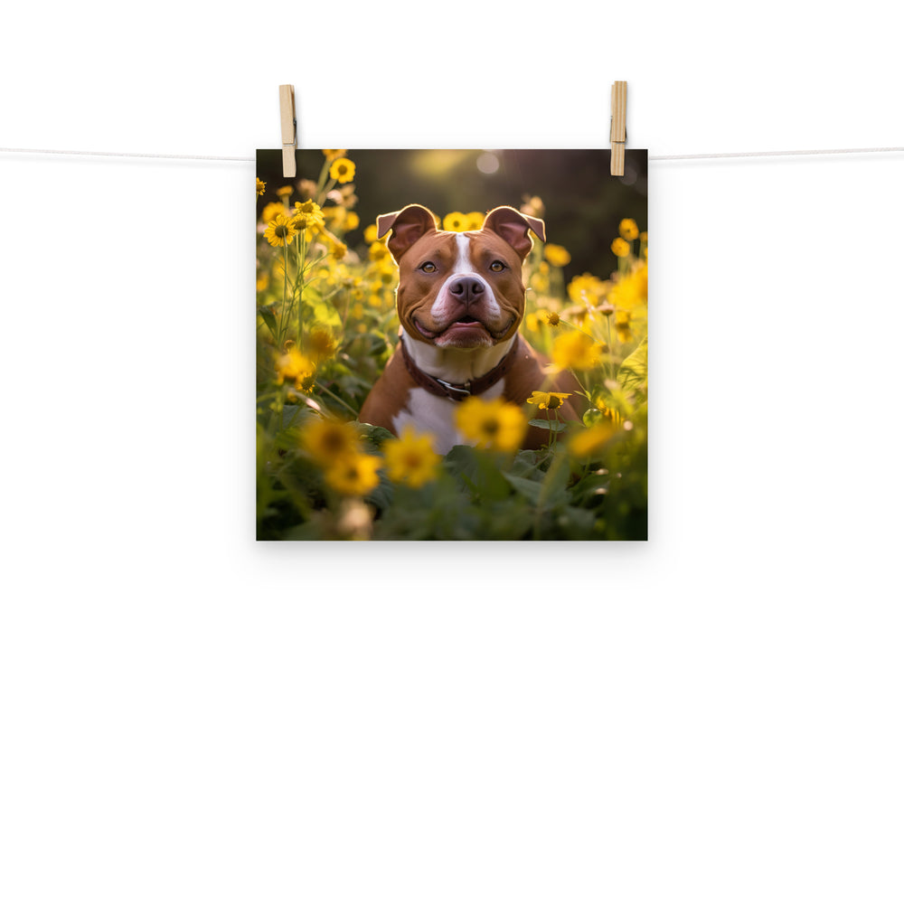 American Staffordshire Terrier Photo paper poster - PosterfyAI.com