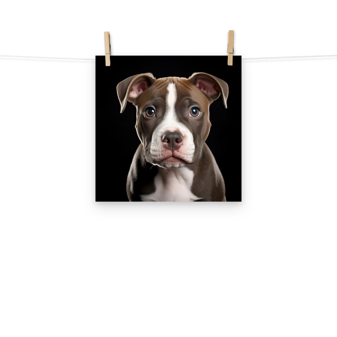 American Staffordshire Terrier Photo paper poster - PosterfyAI.com