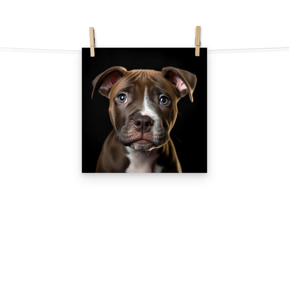 American Staffordshire Terrier Photo paper poster - PosterfyAI.com