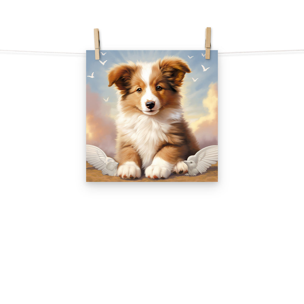 Shetland Sheepdog Photo paper poster - PosterfyAI.com