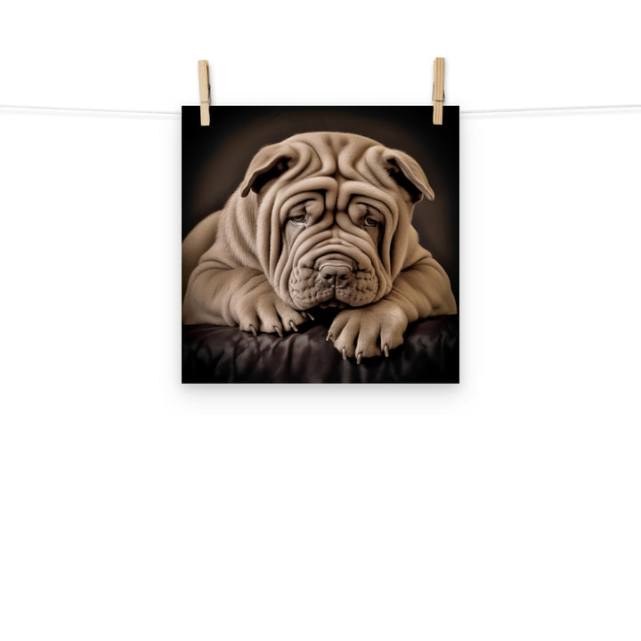 Shar Pei Photo paper poster - PosterfyAI.com