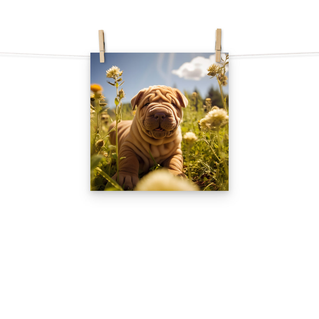 Shar Pei Photo paper poster - PosterfyAI.com