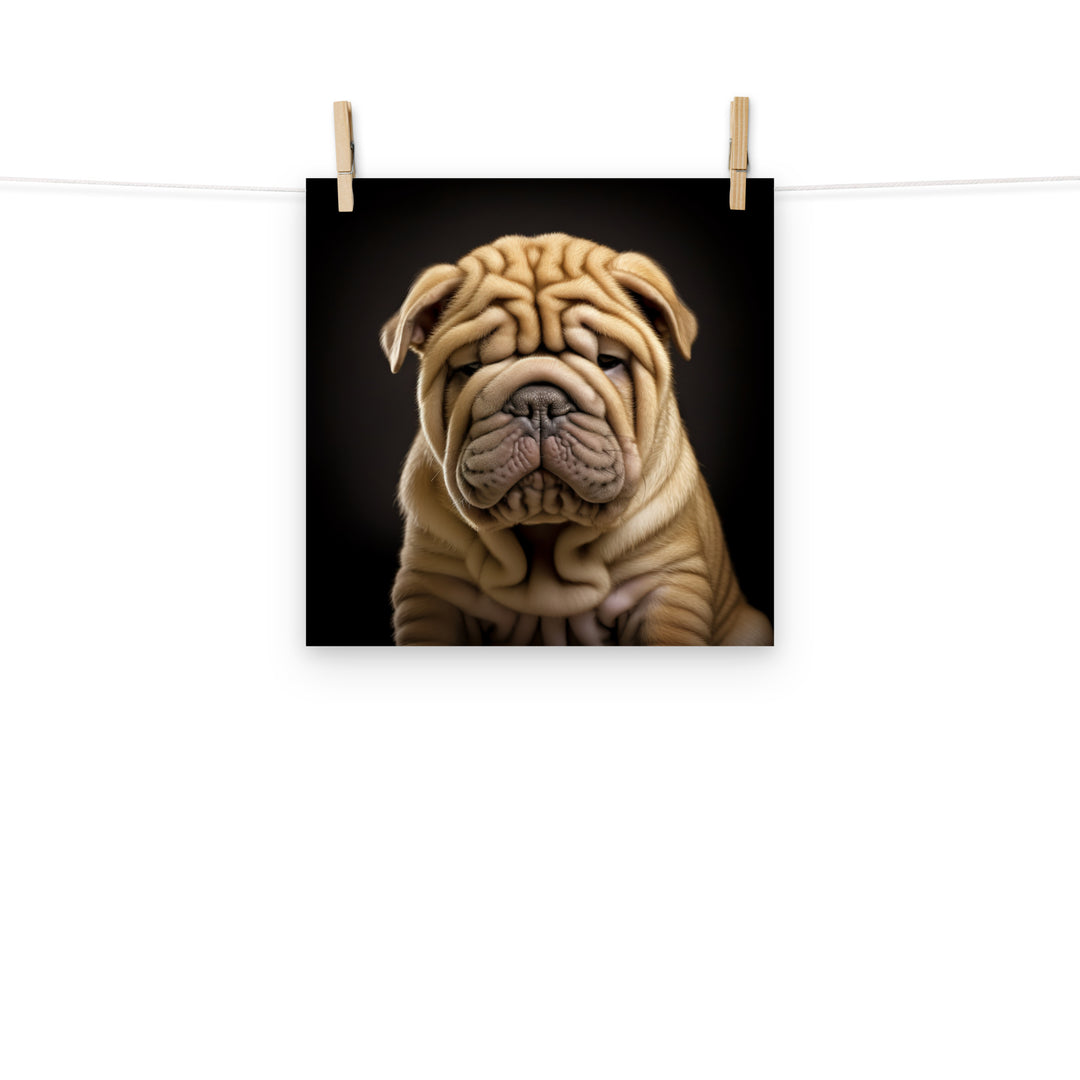 Shar Pei Photo paper poster - PosterfyAI.com