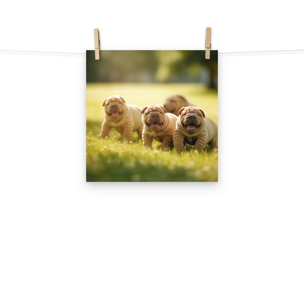 Shar Pei Photo paper poster - PosterfyAI.com