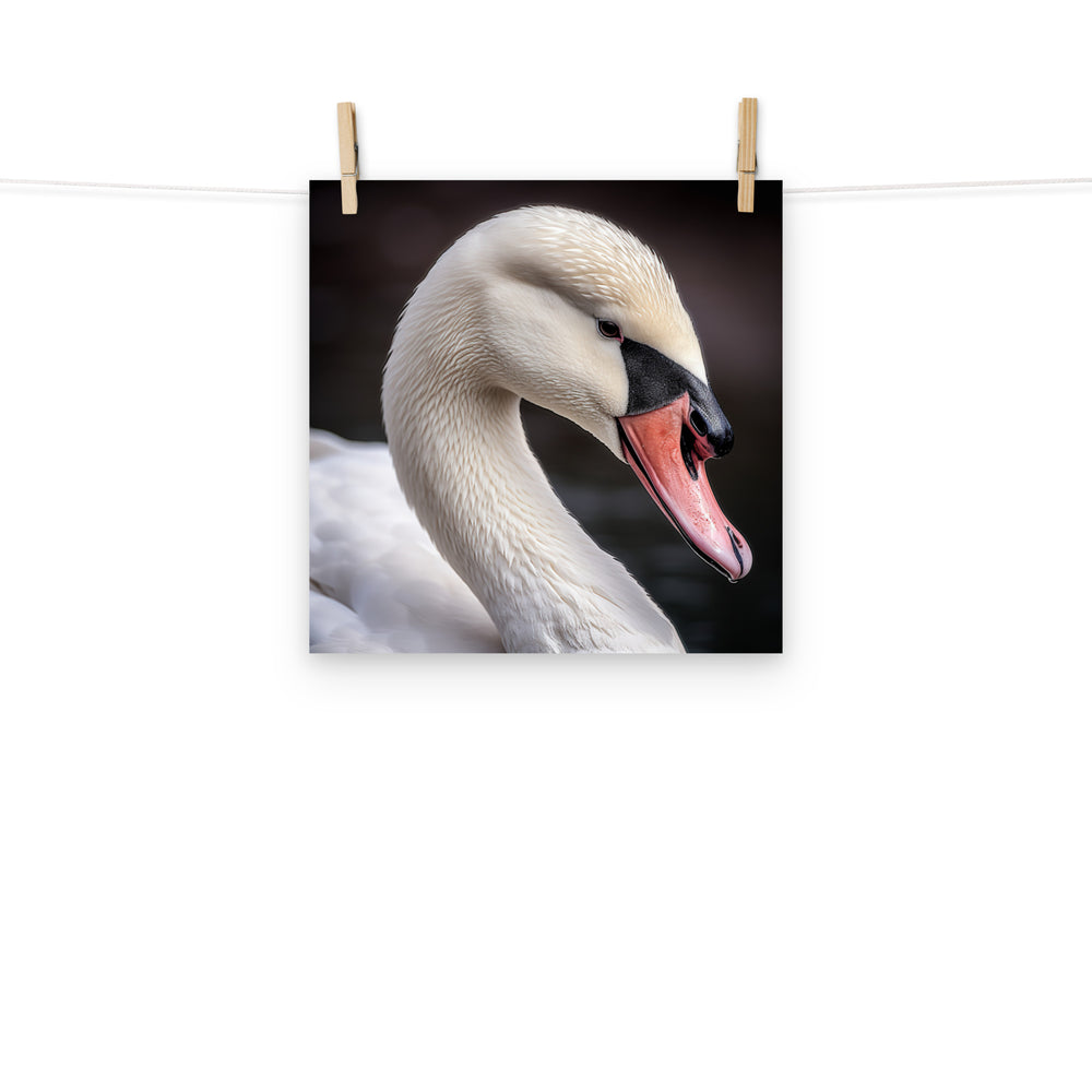 Swan Photo paper poster - PosterfyAI.com