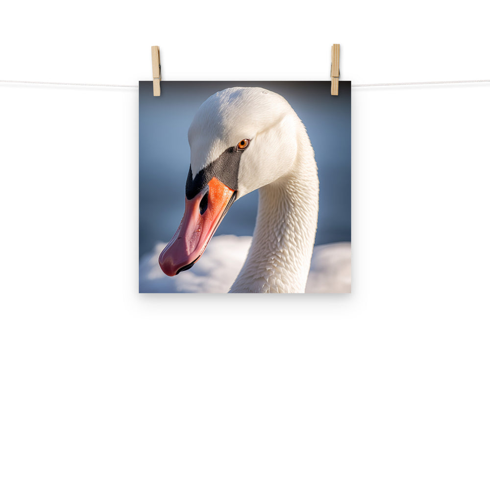 Swan Photo paper poster - PosterfyAI.com