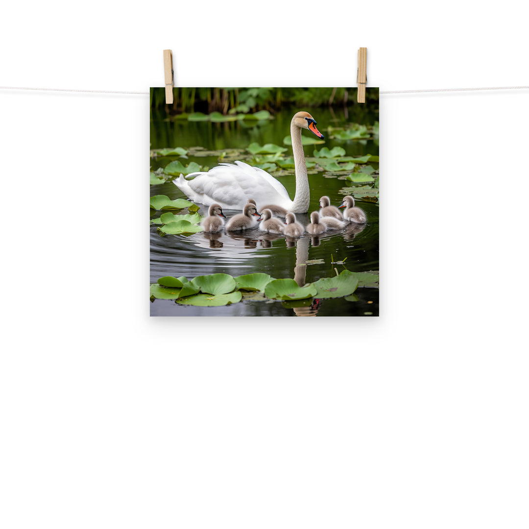 Swan Photo paper poster - PosterfyAI.com