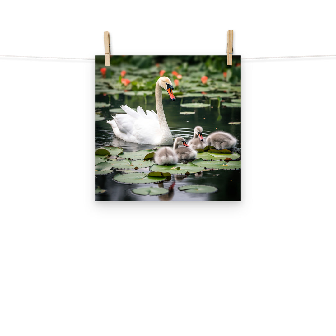 Swan Photo paper poster - PosterfyAI.com