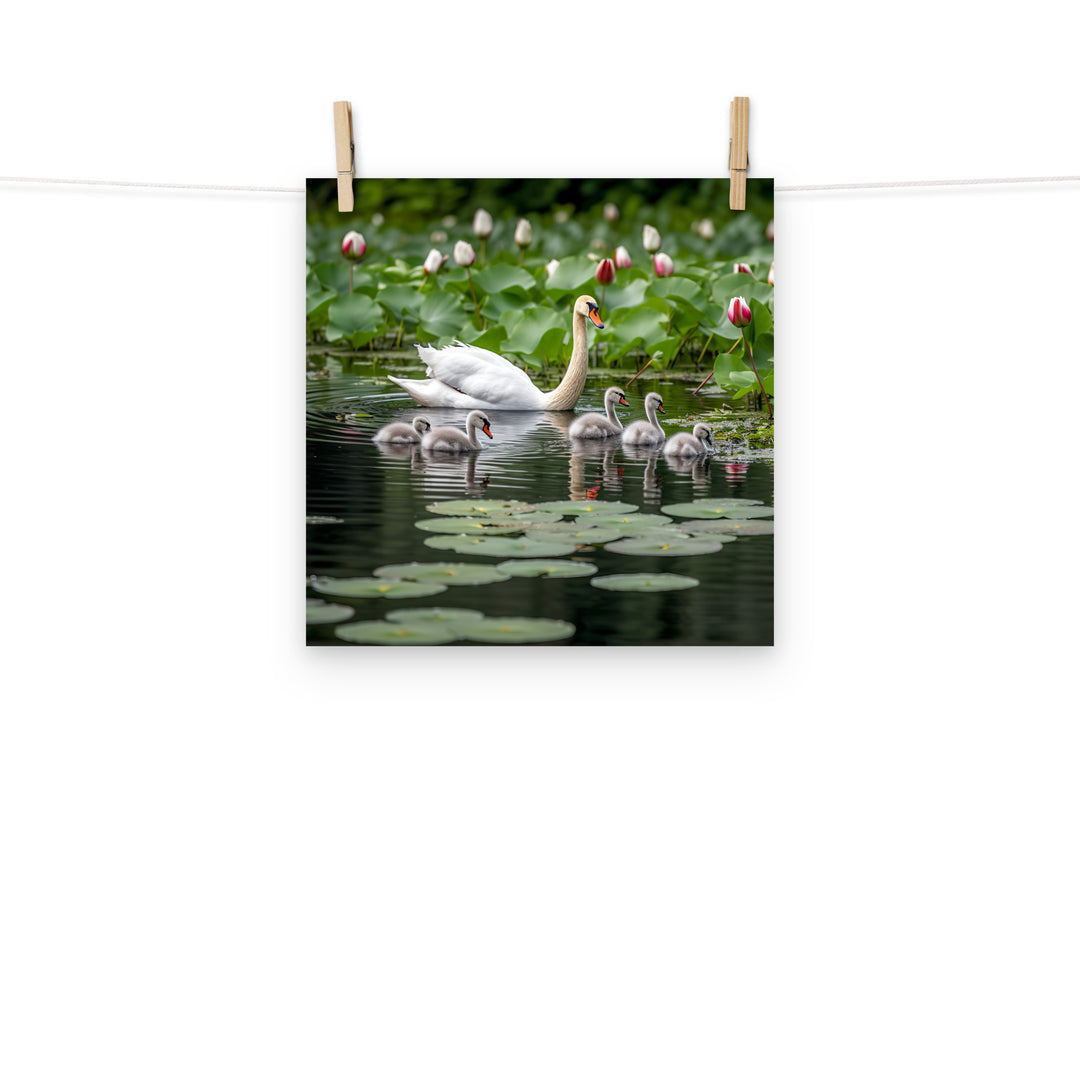 Swan Photo paper poster - PosterfyAI.com
