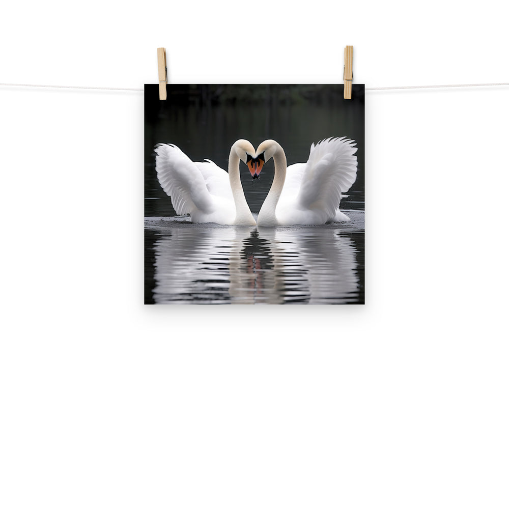 Swan Photo paper poster - PosterfyAI.com