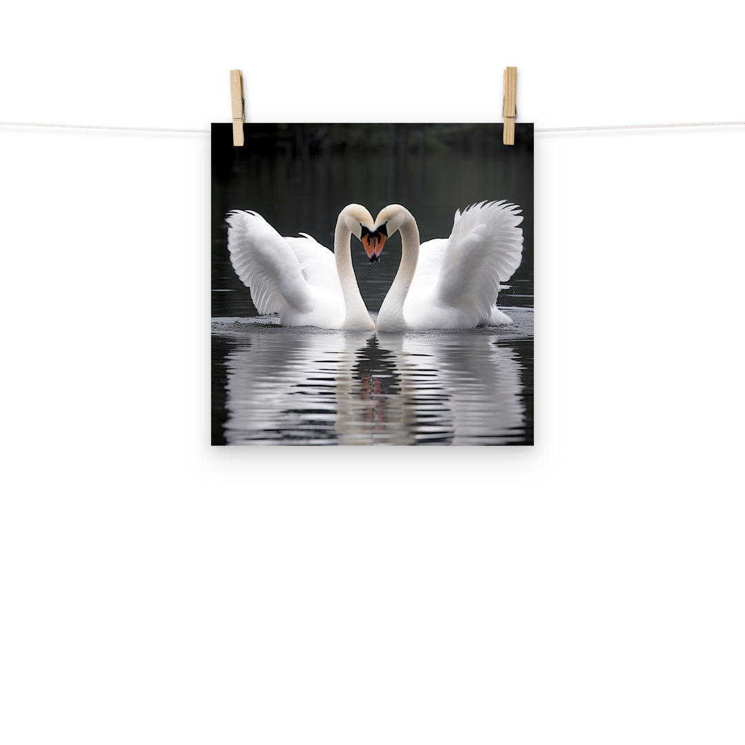 Swan Photo paper poster - PosterfyAI.com