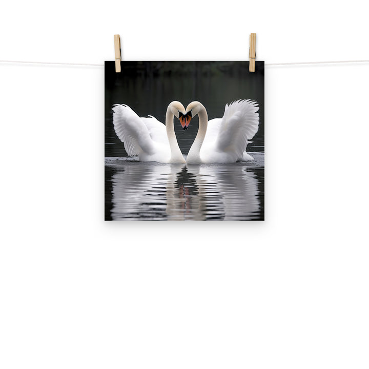 Swan Photo paper poster - PosterfyAI.com