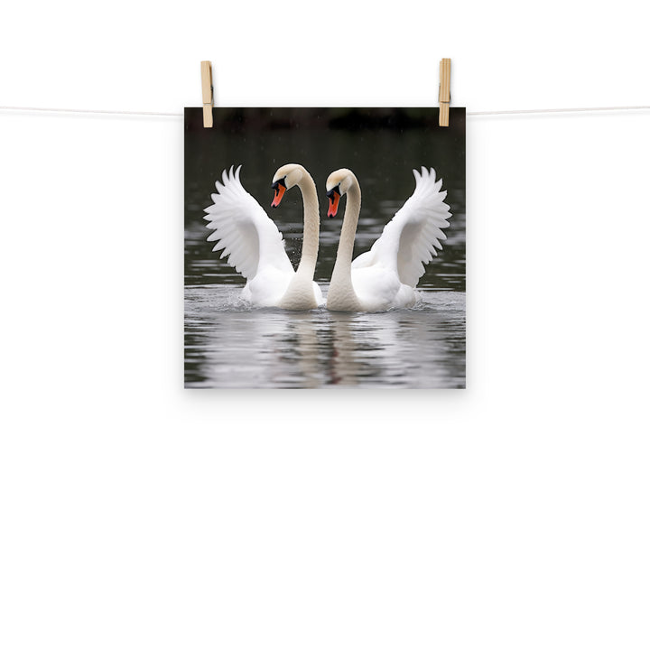 Swan Photo paper poster - PosterfyAI.com