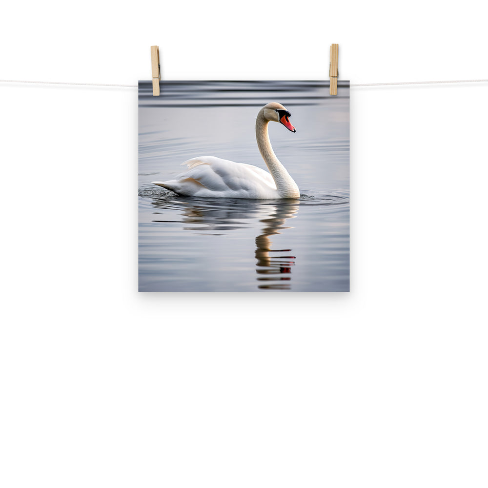 Swan Photo paper poster - PosterfyAI.com