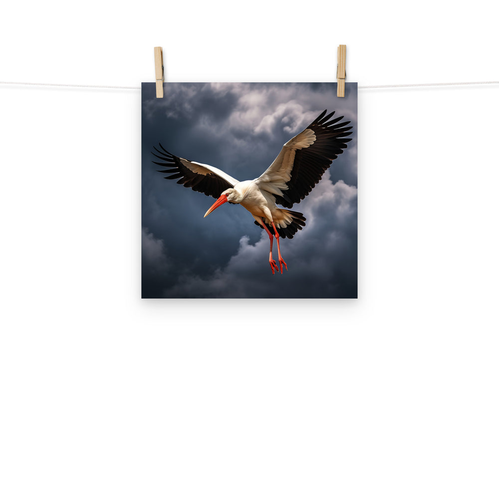 Stork Photo paper poster - PosterfyAI.com