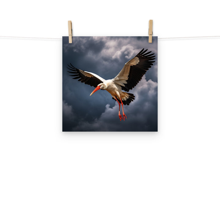 Stork Photo paper poster - PosterfyAI.com