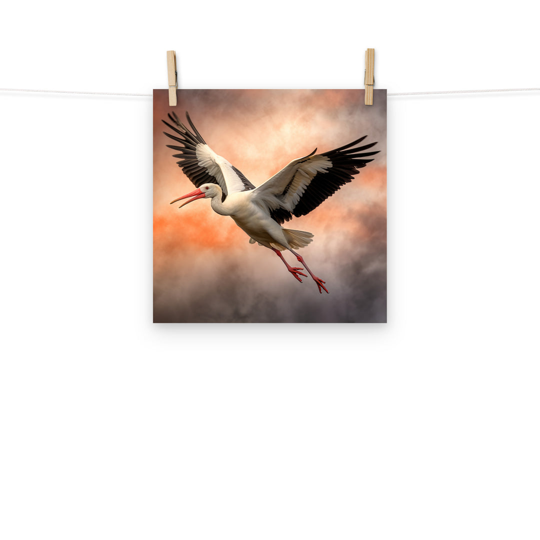 Stork Photo paper poster - PosterfyAI.com