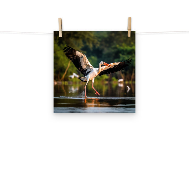 Stork Photo paper poster - PosterfyAI.com