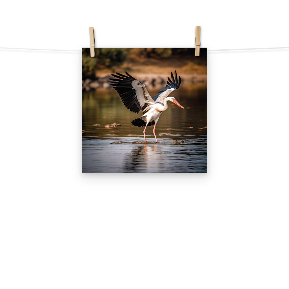 Stork Photo paper poster - PosterfyAI.com
